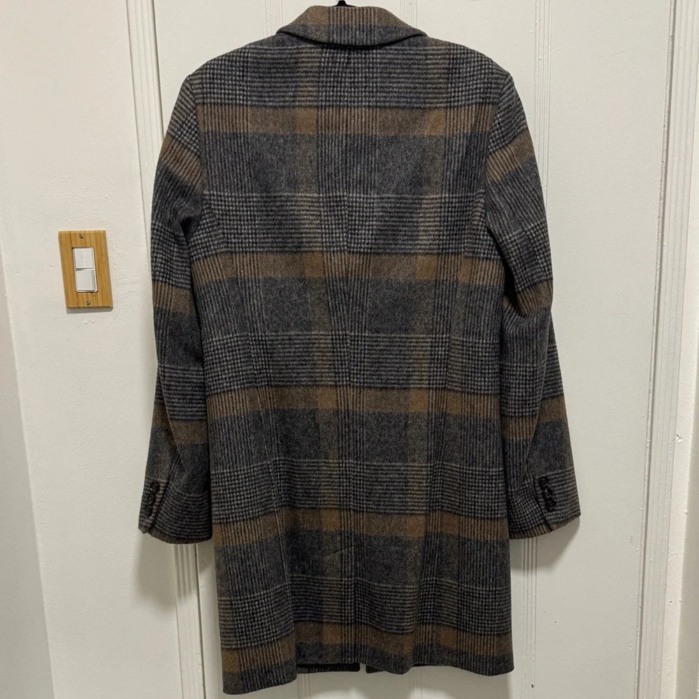 Ted Baker London Checkered Wool Coat - Picture 5 of 9